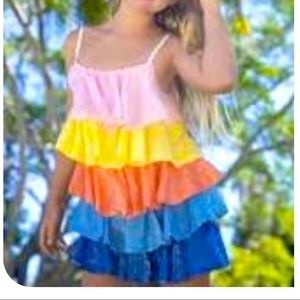 Lola & the boys multi color sequin dress